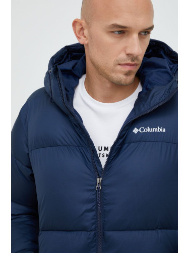 Яке Columbia Puffect Hooded Jacket в тъмносиньо със зимна изолация 2008413