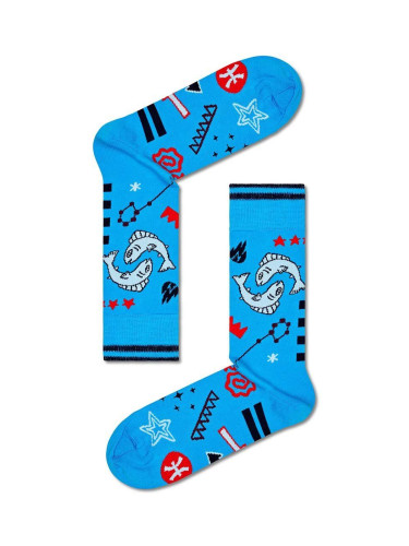 Чорапи Happy Socks Zodiac Pisces в синьо