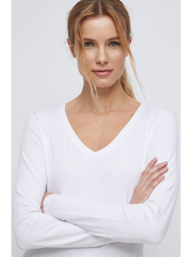 Блуза с дълги ръкави Medicine в бяло