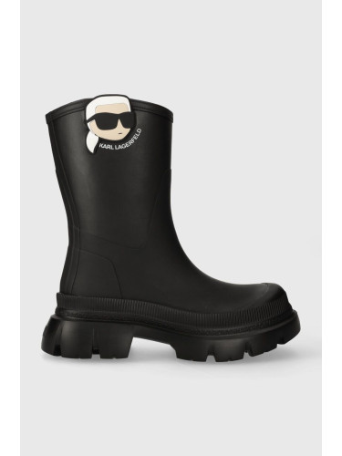 Гумени ботуши Karl Lagerfeld TREKKA RAIN NFT в черно KL43567