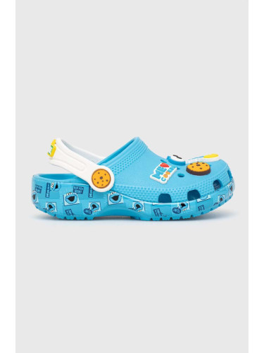 Детски чехли Crocs x Sesame Street в синьо