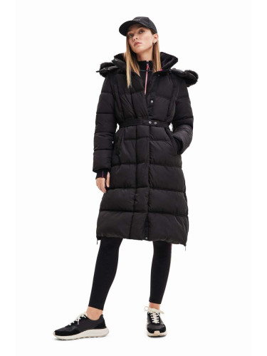 Палто Desigual 23WWEWAZ в черно зимен модел