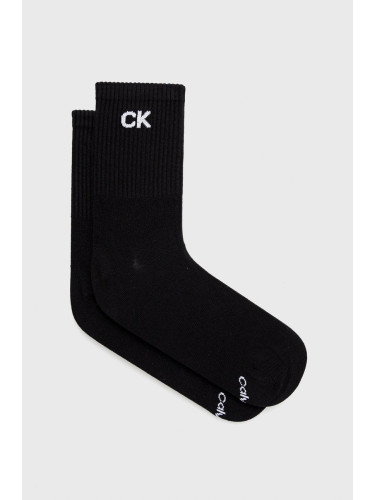 Чорапи Calvin Klein дамски в черно 701218784