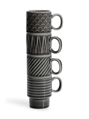 Комплект чаши за еспресо Sagaform Coffee & More (4 броя)