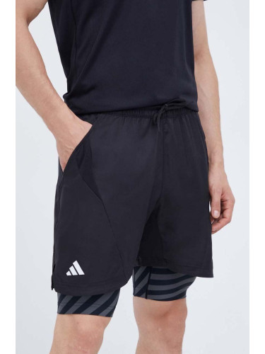 Къс панталон за трениране adidas Performance в черно