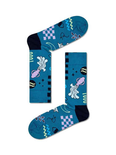 Чорапи Happy Socks Zodiac Aquarius в синьо