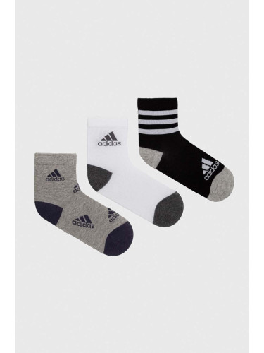 Детски чорапи adidas Performance (3 броя) в сиво