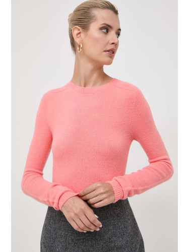 Вълнен пуловер MAX&Co. x Anna Dello Russo дамски в оранжево от лека материя