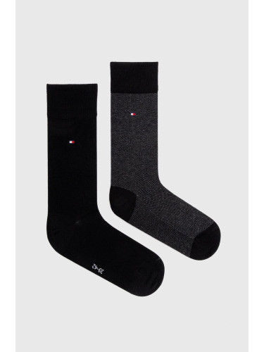 Чорапи Tommy Hilfiger (2 броя) в черно