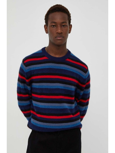 Вълнен пуловер PS Paul Smith мъжки в тъмносиньо