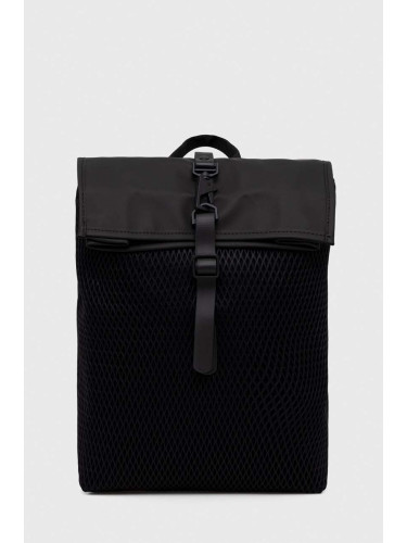 Раница Rains 13350 Backpacks в черно голям размер с изчистен дизайн