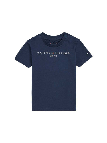Детска тениска Tommy Hilfiger в тъмносиньо KN0KN01487