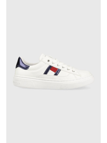 Детски маратонки Tommy Hilfiger в бяло