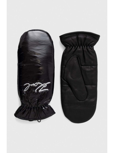 Ръкавици Karl Lagerfeld в черно