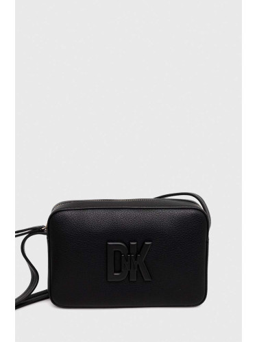 Кожена чанта Dkny в черно R33EKY31