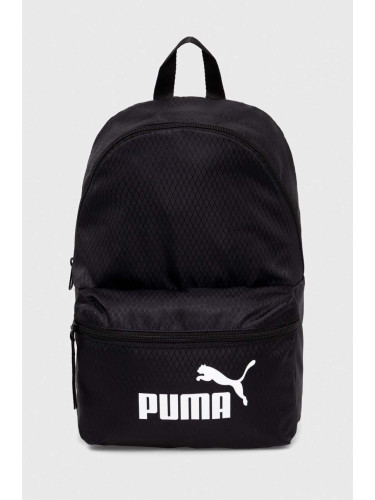Раница Puma в черно малък размер с изчистен дизайн