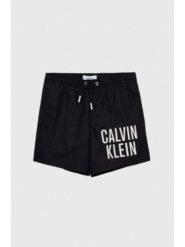Детски плувни шорти Calvin Klein Jeans в черно