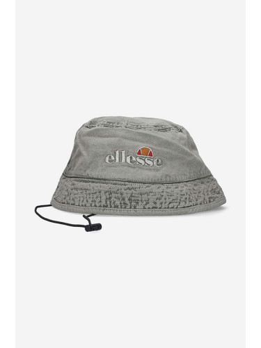 Памучна капела Ellesse Frallla Bucket в сиво от памук