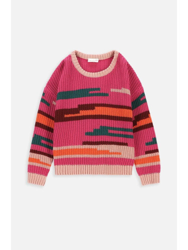 Детски пуловер Coccodrillo в лилаво