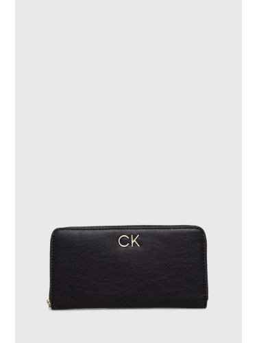 Портмоне Calvin Klein дамски в черно K60K609699
