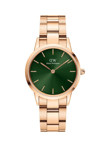 Часовник Daniel Wellington Iconic Link Emerald 32 дамски в златисто