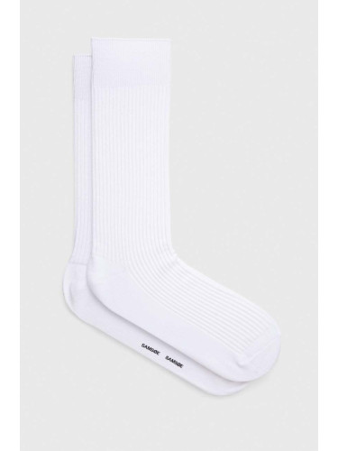 Чорапи Samsoe HANSE в бяло M00007103