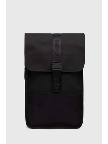 Раница Rains 14400 Backpacks в черно голям размер с изчистен дизайн