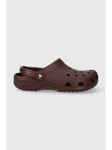 Чехли Crocs Classic в бордо 10001