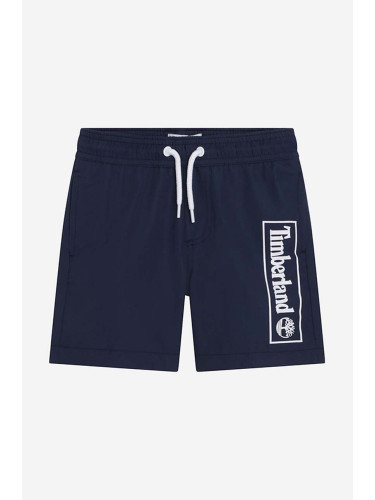 Детски плувни шорти Timberland Swim Shorts в тъмносиньо с принт