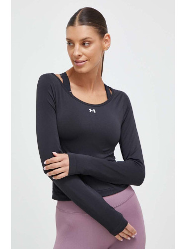 Блуза с дълги ръкави за трениране Under Armour Train Seamless в черно 1379150