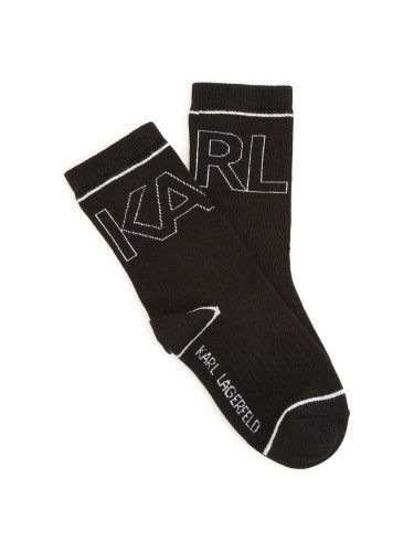 Детски чорапи Karl Lagerfeld (2 броя) в черно