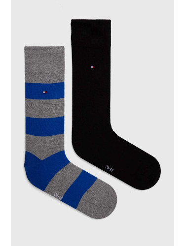 Чорапи Tommy Hilfiger (2 броя) в синьо