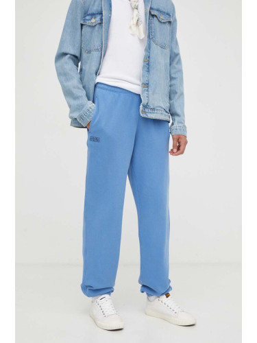 Спортен панталон American Vintage в синьо с изчистен дизайн