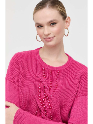 Вълнен пуловер Liu Jo дамски в розово