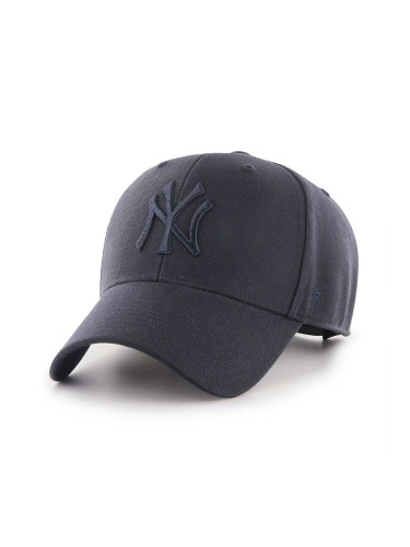 Шапка 47 brand MLB New York Yankees в тъмносиньо с апликация