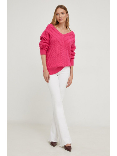Пуловер Answear Lab дамски в розово