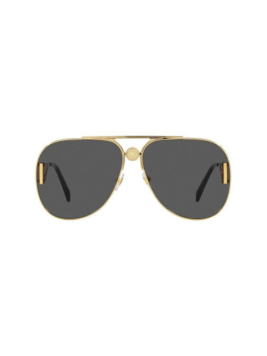 Слънчеви очила Versace в златисто 0VE2255