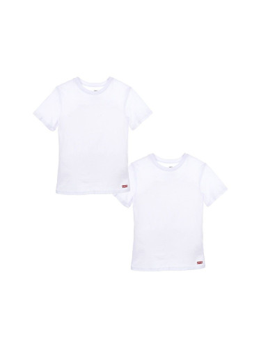 Детска тениска Levi's в бяло с изчистен дизайн