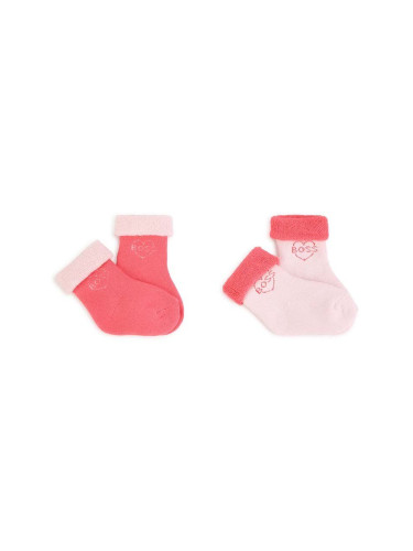 Бебешки чорапи BOSS (2 броя) в розово