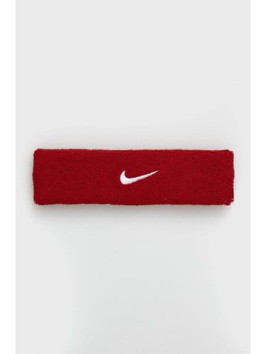 Лента за глава Nike в червено