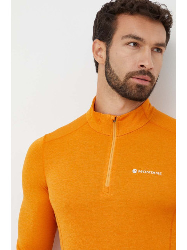 Функционална блуза с дълги ръкави Montane Dart Zip в оранжево MDRZN