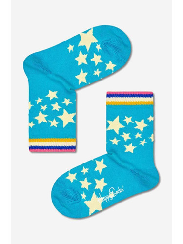 Детски чорапи Happy Socks Star в синьо