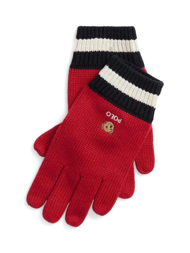 Детски ръкавици Polo Ralph Lauren в червено