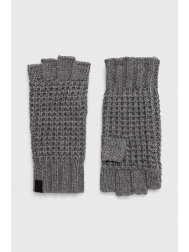 Ръкавици с вълна AllSaints в сиво