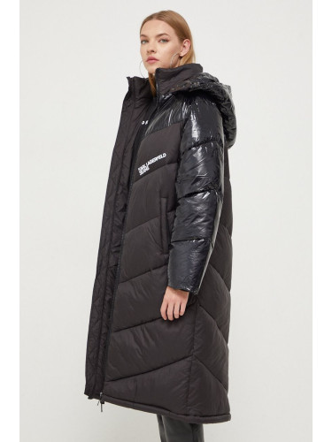 Яке Karl Lagerfeld Jeans в черно зимен модел