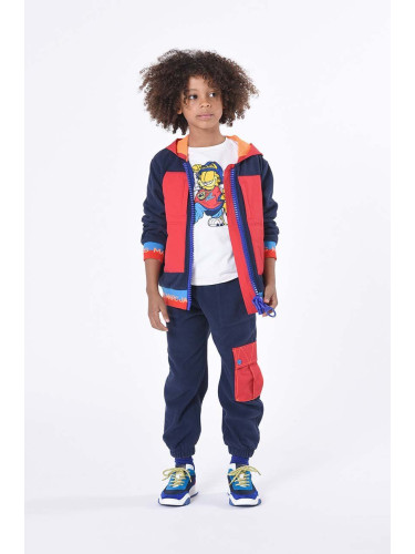 Детски спортен панталон Marc Jacobs в тъмносиньо с десен