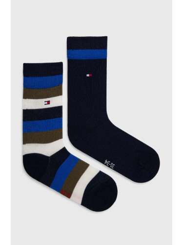 Детски чорапи Tommy Hilfiger (2 броя) в синьо