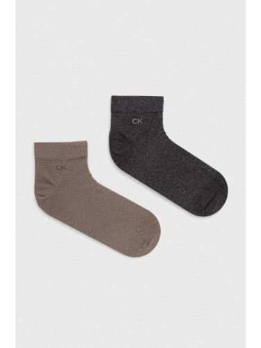Чорапи Calvin Klein (2 броя) в сиво 701218706