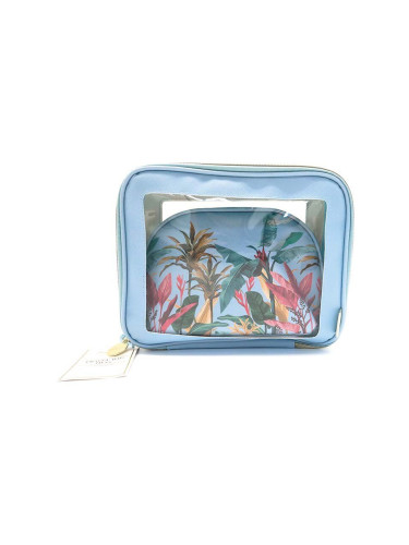 Комплект козметични чанти Danielle Beauty Botanical Palm Blue (2 броя)