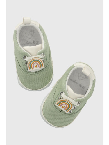 Бебешки обувки zippy в зелено